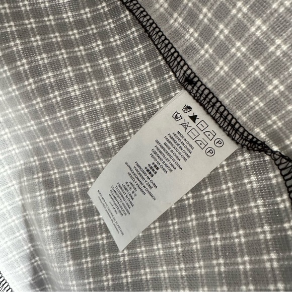 Michael Kors Black White Plaid L Faux Leather Trim Chic Career - Picture 12 of 12